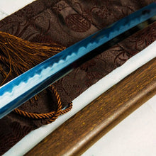 Load image into Gallery viewer, Folding Steel Hazuya Polish Blade Katana Copper Auspicious Dragon Tsuba Rosewood OX-horn Saya Katana