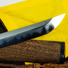 Load image into Gallery viewer, Folding Steel Hazuya Polish Blade Katana Copper Auspicious Dragon Tsuba Rosewood OX-horn Saya Katana