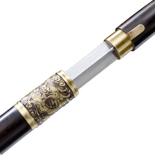 Load image into Gallery viewer, Cane Sword Retro Bronze Eagle Head Folding Steel Rbony Cane with Sword