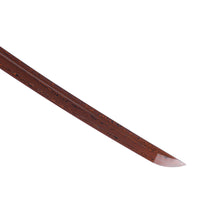 Load image into Gallery viewer, Folding Steel Oil Quenched Red Blade Golden Chinese Dragon Red And White Color Theme Katana