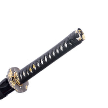 Load image into Gallery viewer, Dragon Theme Katana 9260 Spring Steel Blue Blade White Hamon Samurai Sword