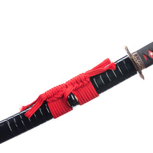 Load image into Gallery viewer, T10 Steel Clay Tempered Copper Phoenix Tsuba Hand Carved Saya Japanese Samurai Sword