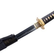 Load image into Gallery viewer, Golden Phoenix Theme KatanaT10 Steel Clay Tempered Real Hamon Japanese Sword