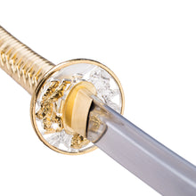 Load image into Gallery viewer, Golden Katana 9260 Steel Golden Leather Japanese Samurai Sword