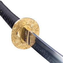 Load image into Gallery viewer, Golden Phoenix Theme KatanaT10 Steel Clay Tempered Real Hamon Japanese Sword
