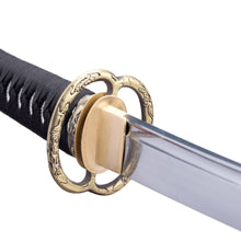 Load image into Gallery viewer, Red Black Saya Alloy Dragon Japanese Samurai Sword