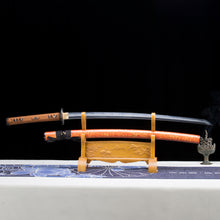 Load image into Gallery viewer, Folding Steel Clay Tempering Hand Hazuya Polishing Blade Real Katana Sword