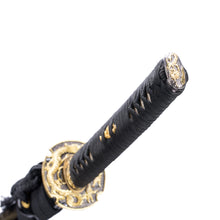 Load image into Gallery viewer, T10 Clay tempered Golden Dragon theme katana Real Yokote
