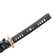 Load image into Gallery viewer, T10 Clay tempered Golden Dragon theme katana Real Yokote
