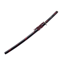 Load image into Gallery viewer, Chinese Dragon Katana Red and Black Color Theme Japanese Sword Real Sword
