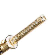 Load image into Gallery viewer, Golden Katana 9260 Steel Golden Leather Japanese Samurai Sword
