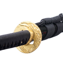 Load image into Gallery viewer, Golden Phoenix Theme KatanaT10 Steel Clay Tempered Real Hamon Japanese Sword
