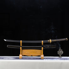 Load image into Gallery viewer, Golden Phoenix Theme KatanaT10 Steel Clay Tempered Real Hamon Japanese Sword
